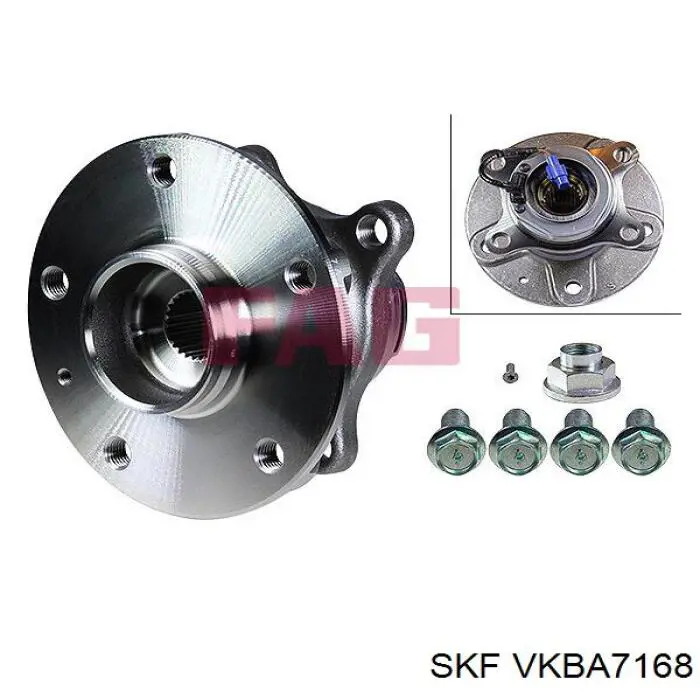 VKBA7168 SKF cubo traseiro