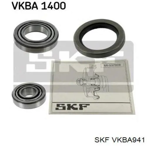 Комплект подшипника ступицы колеса SKF VKBA941 цена, от 23.17 USD