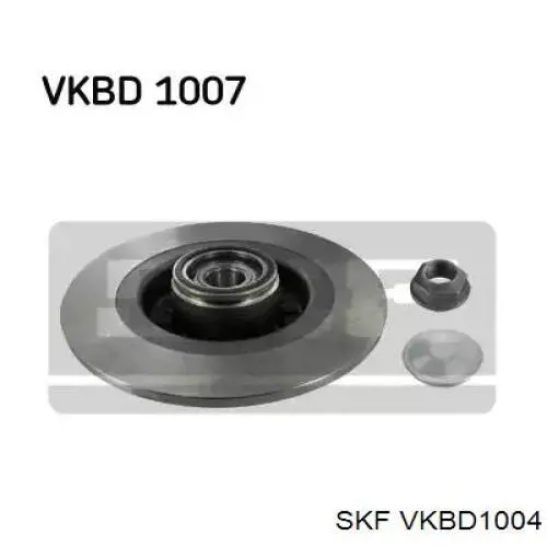 Диск тормозной задний SKF VKBD1004