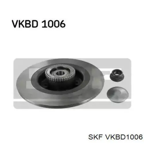 Диск тормозной задний SKF VKBD1006