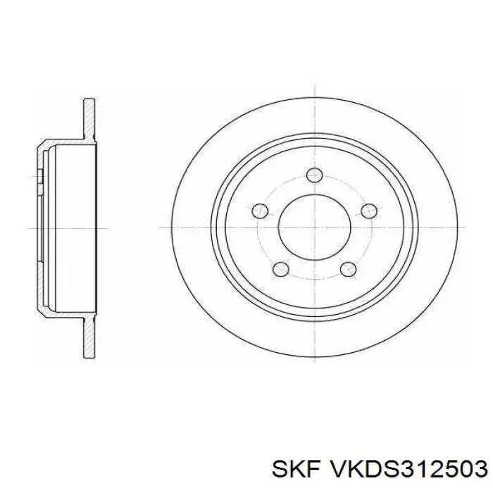 Купить VKDS312503 SKF Нижняя шаровая опора