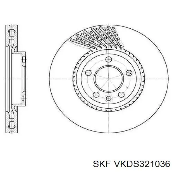 Рычаг передней подвески левый VKDS321036 SKF