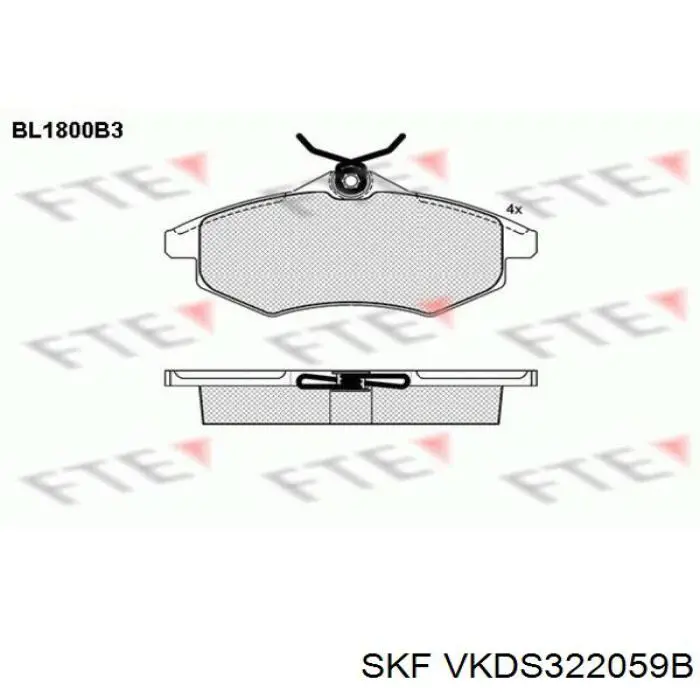 VKDS322059B SKF Рычаг передней подвески нижний левый