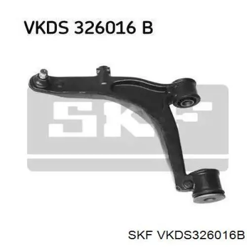 VKDS 326016 B SKF braço oscilante inferior esquerdo de suspensão dianteira