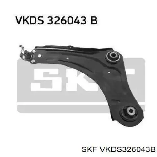 VKDS 326043 B SKF braço oscilante inferior esquerdo de suspensão dianteira