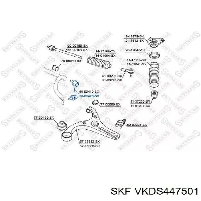 VKDS447501 SKF Тяжка стабилизатора, заднего