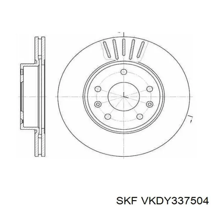 Тяга рулевая в сборе левая VKDY337504 SKF