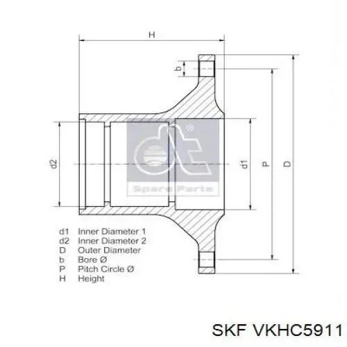Купить 7421022433 Renault (RVI) Ступица переднего колеса
