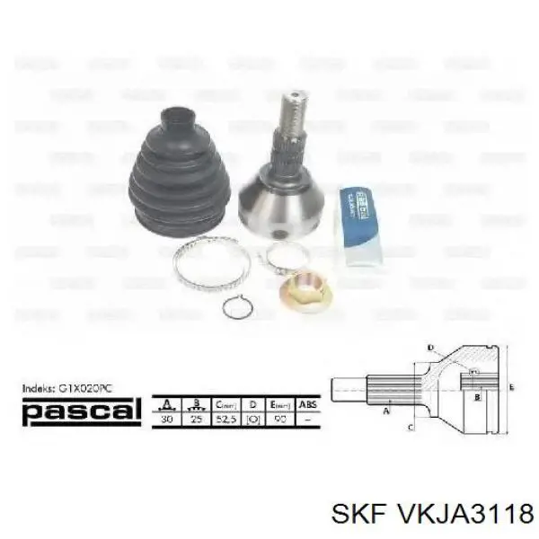 Купить VKJA3118 SKF Внешняя граната