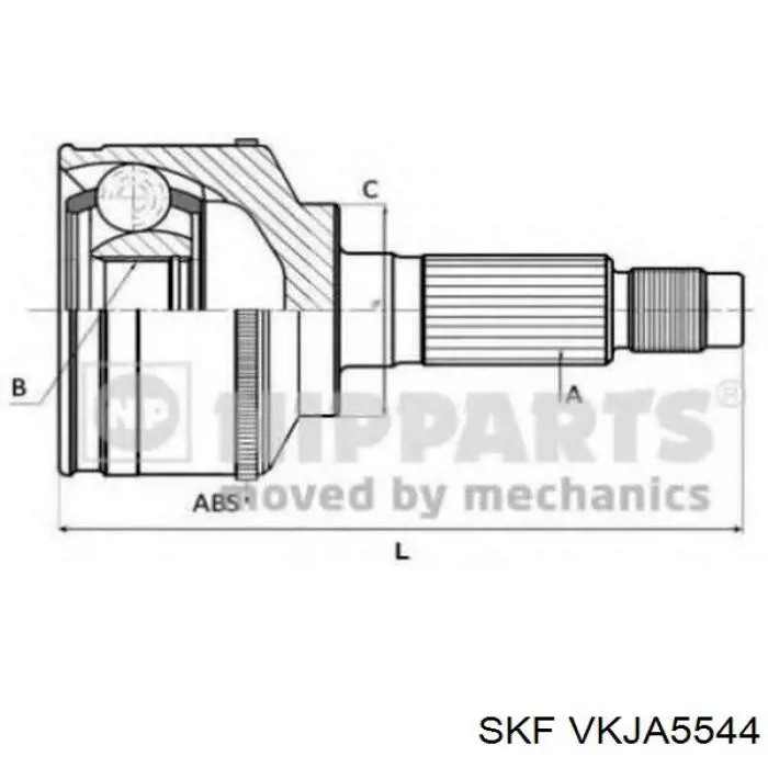 ШРУС наружный передний VKJA5544 SKF