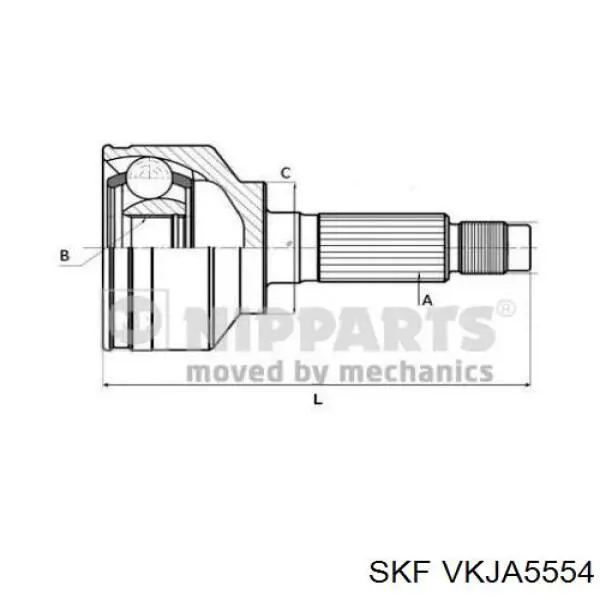 ШРУС наружный передний VKJA5554 SKF