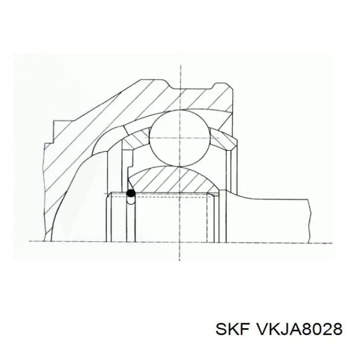 Купить VKJA8028 SKF Шрус внутренний левый