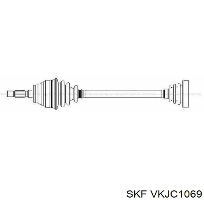 Полуось (привод) передняя правая VKJC1069 SKF