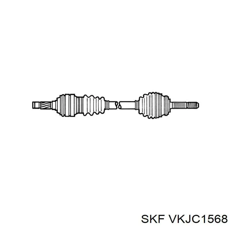 Полуось (привод) передняя левая VKJC1568 SKF