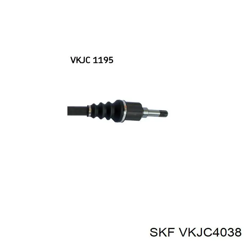 Левая полуось VKJC4038 SKF