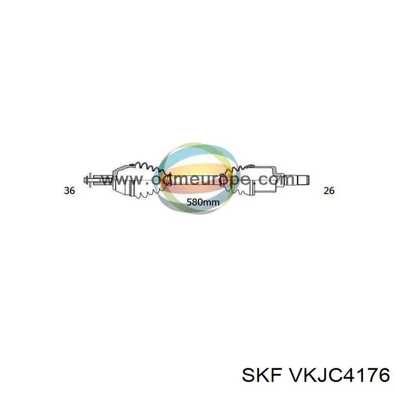 31367199 Volvo Полуось передняя, правая