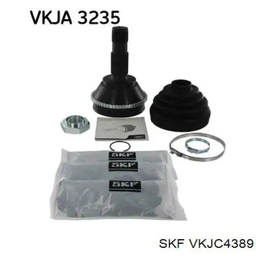 VKJC 4389 SKF semieixo (acionador dianteiro direito)