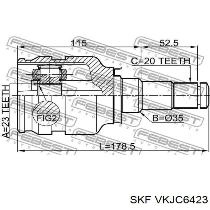 Привод правый GSP 259552