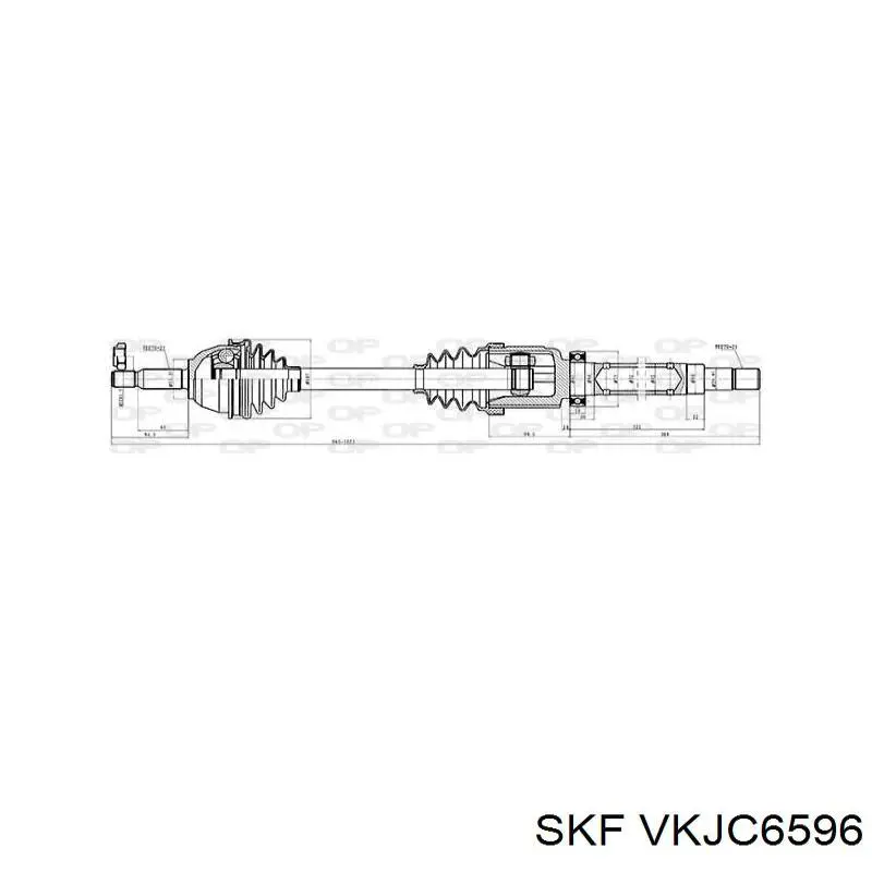 Полуось (привод) передняя правая VKJC6596 SKF