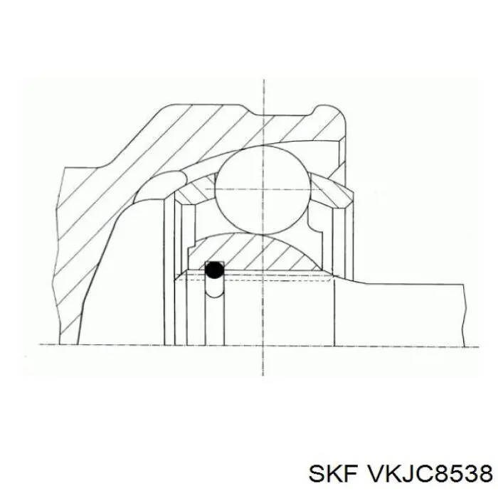 Левая полуось VKJC8538 SKF