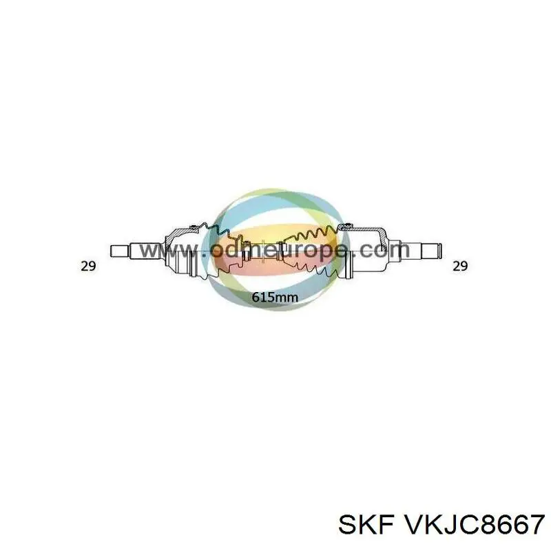 Привод передний левый SKF VKJC8667 цена, от 146.30 USD