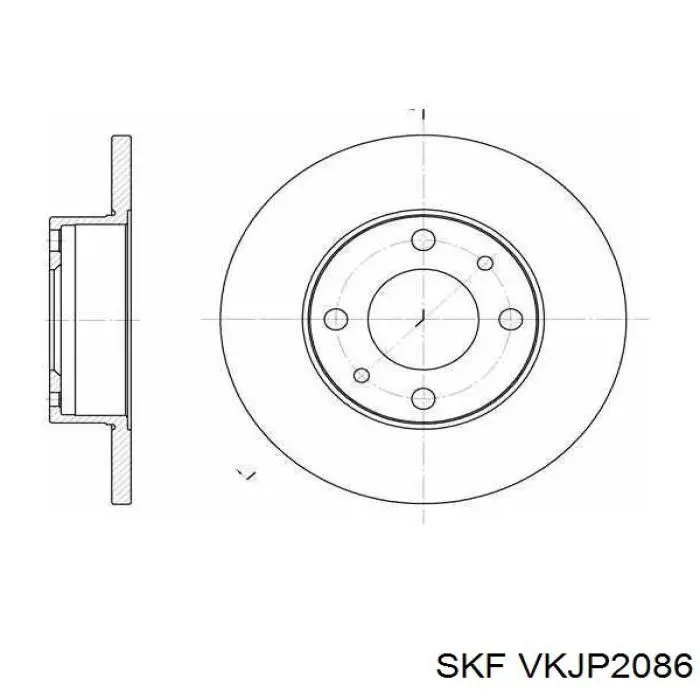 Пыльник рулевой рейки левый SKF VKJP2086
