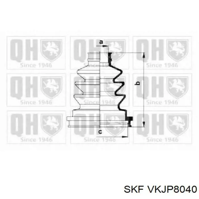 Пыльник ШРУСа внутренний VKJP8040 SKF