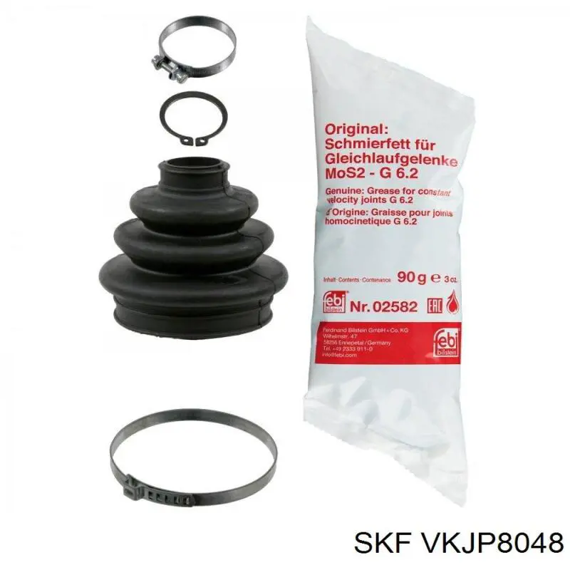 Fuelle, árbol de transmisión trasero interior VKJP8048 SKF