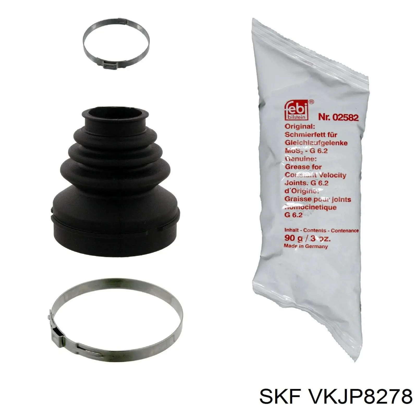 Пыльник шарнира угловых скоростей внутренний передний SKF VKJP8278 цена, от 13.46 USD