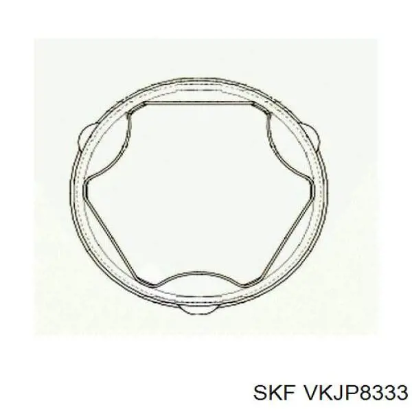 Пыльник шарнира угловых скоростей внутренний передний SKF VKJP8333 цена, от 9.18 USD