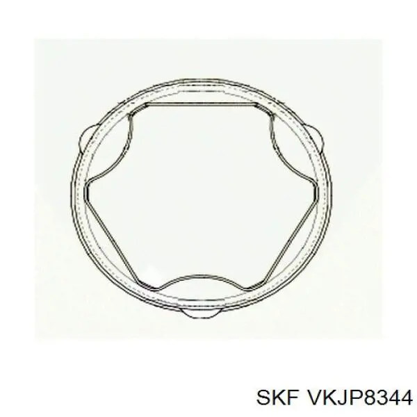 Пыльник шарнира угловых скоростей внутренний передний правый SKF VKJP8344 цена, от 17.21 USD
