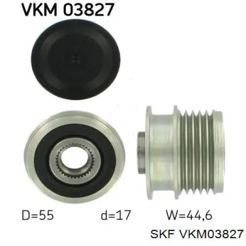 VKM03827 SKF шкив генератора