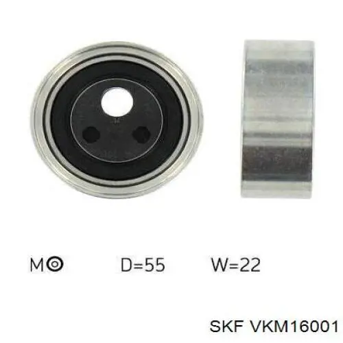 Ролик ГРМ VKM16001 SKF