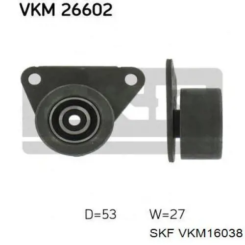 Купить VKM16038 SKF Ролик натяжителя газораспределительного ремня