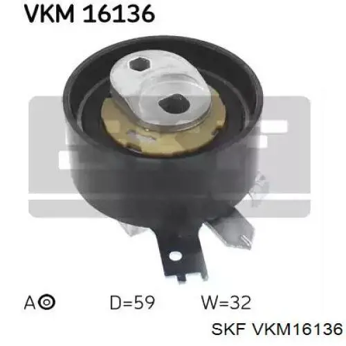 VKM16136 SKF rolo de reguladora de tensão da correia do mecanismo de distribuição de gás