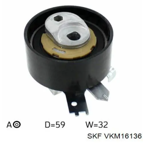 Rodillo, cadena de distribución VKM16136 SKF