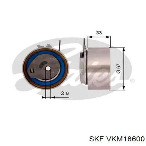 Натяжитель ремня ГРМ VKM18600 SKF