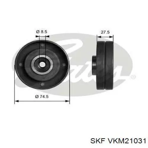 Ролик ременя ГРМ, паразитний VKM21031 SKF