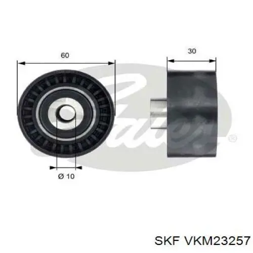 Rodillo intermedio de correa dentada VKM23257 SKF