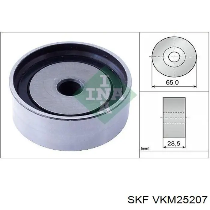 Compre VKM25207 SKF Rolo parasita da correia do mecanismo de distribuição de gás