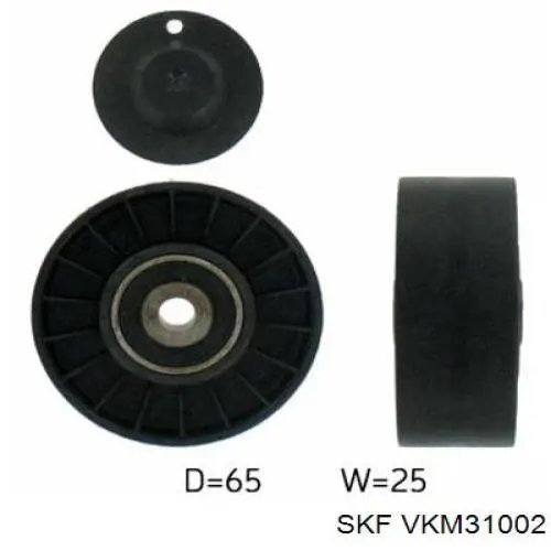 Ролик приводного ременя, паразитний VKM31002 SKF
