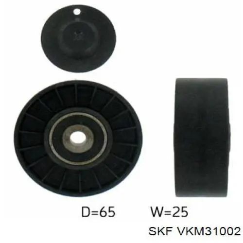 Polea inversión / guía, correa poli V VKM31002 SKF