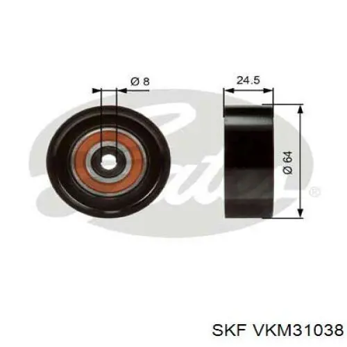 Ролик паразитный SKF VKM31038