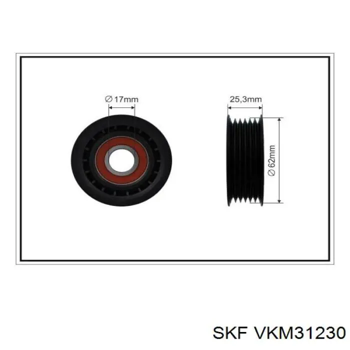 Натяжной ролик VKM31230 SKF