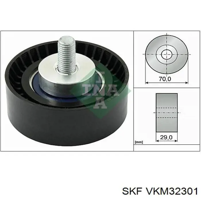 Купить VKM32301 SKF Паразитный ролик