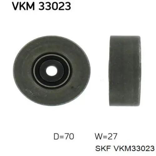 Rodillo, correa trapecial poli V VKM33023 SKF