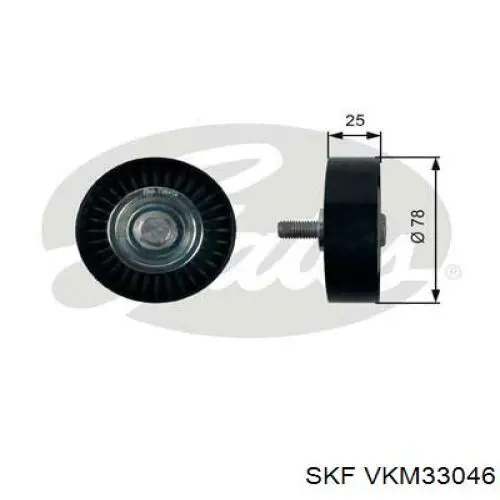 Паразитный ролик приводного ремня SKF VKM33046 цена, от 15.93 USD