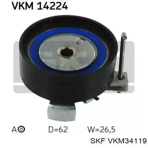 Роликовий модуль натяжителя ремня SKF VKM34119 цена, от 37.96 USD