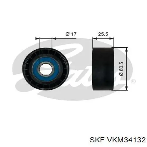 Купить VKM34132 SKF Натяжной ролик