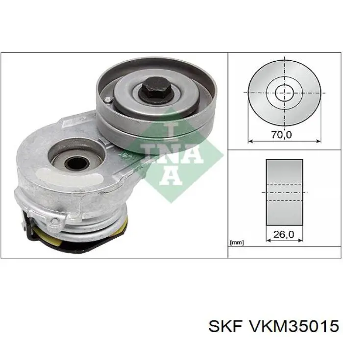 VKM 35015 SKF натяжитель приводного ремня